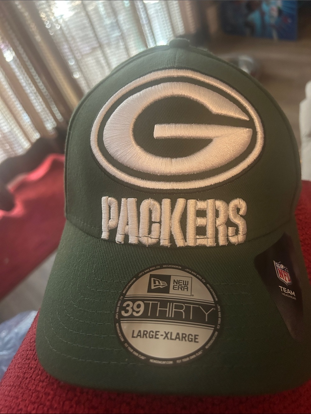 New Era Green Green Bay Packers Embroidered Stretch Fit Hat